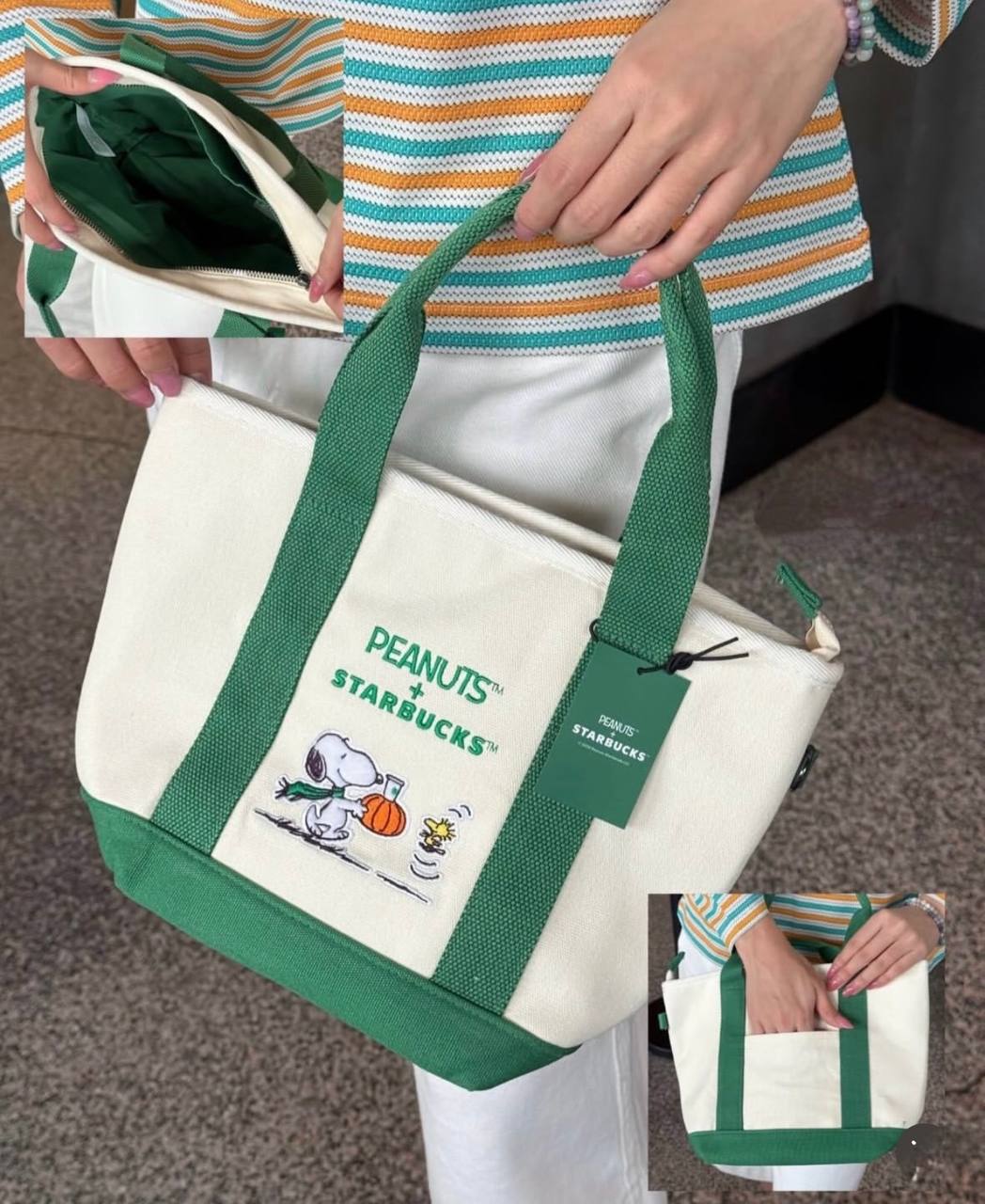 Starbucks x Peanuts Snoopy Tote Bag