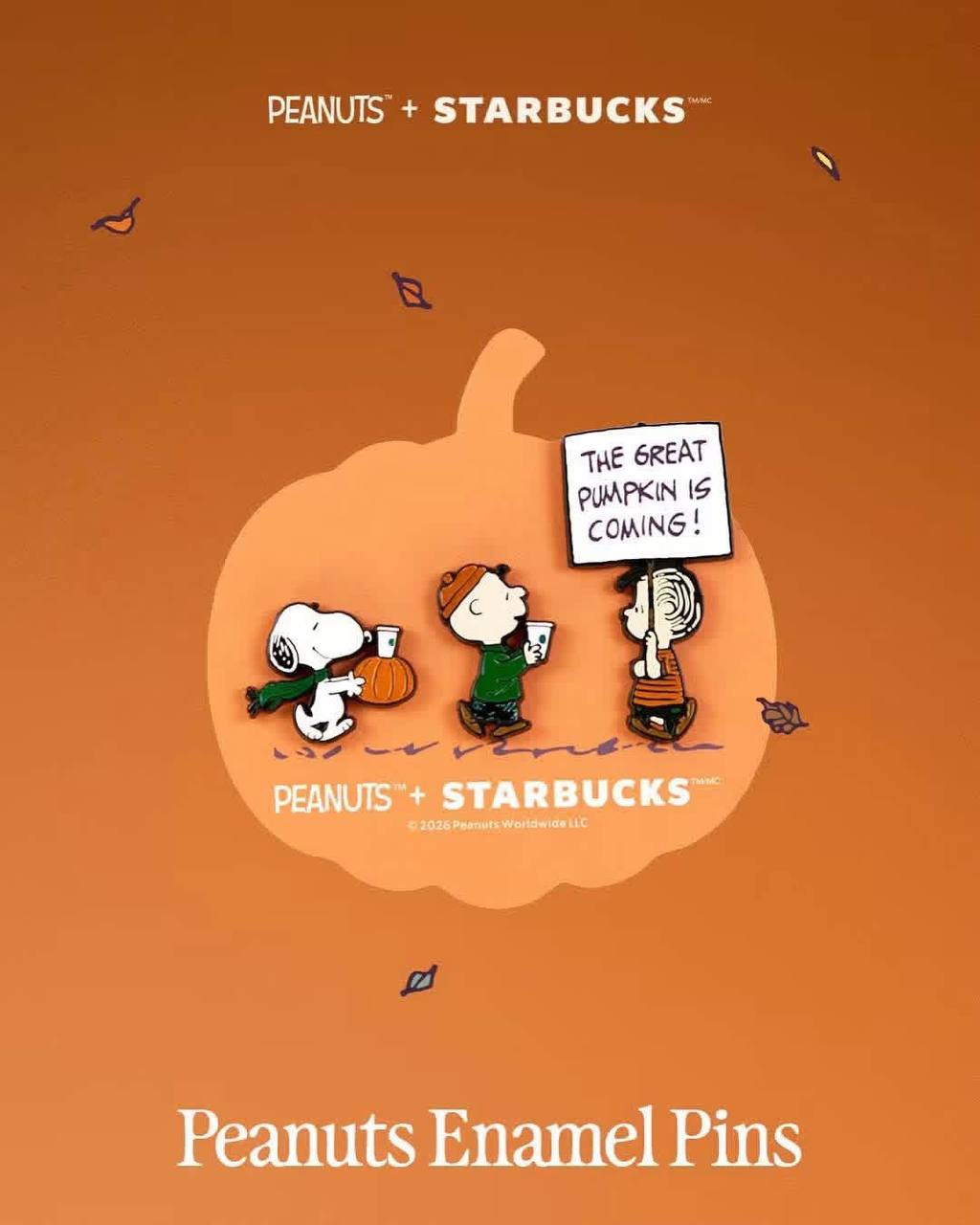 Starbucks x Peanuts Snoopy Set of Pins