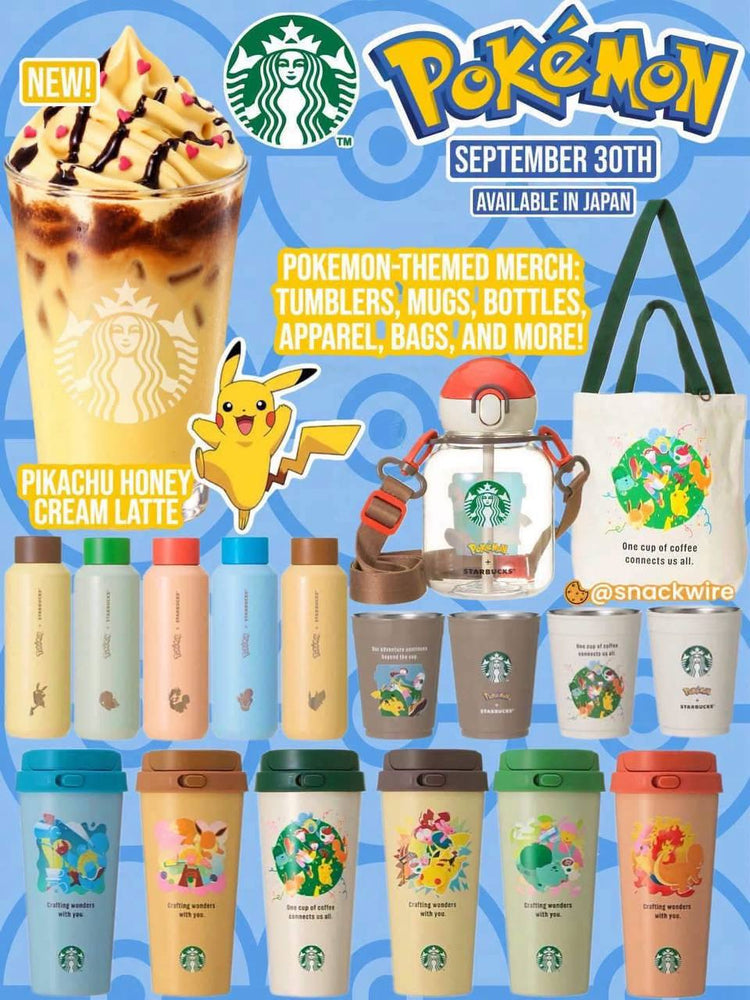 Starbucks x Pokemon Japan Limited Collection