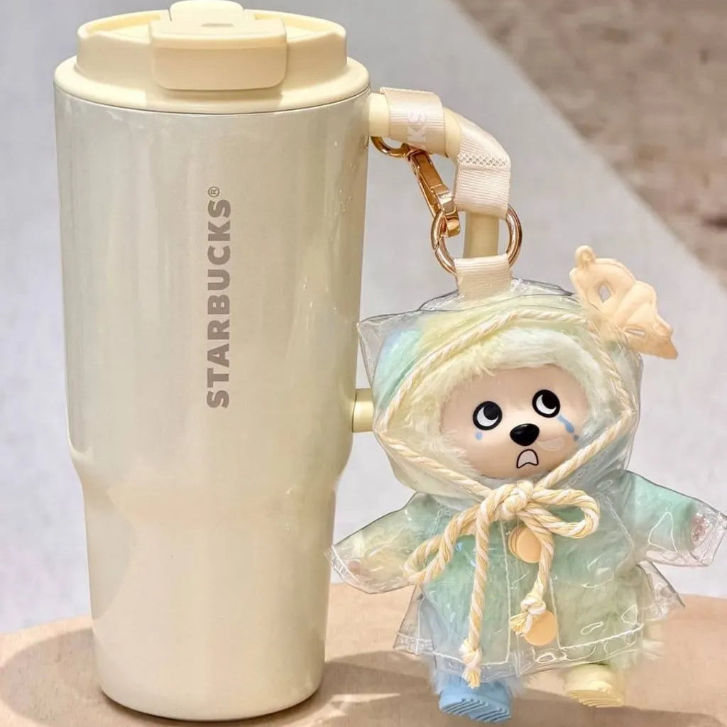 Starbucks China 2026 Mood Weather Station Series 700ml Stainless Steel Double Drinking Cup with Enamel Pendant