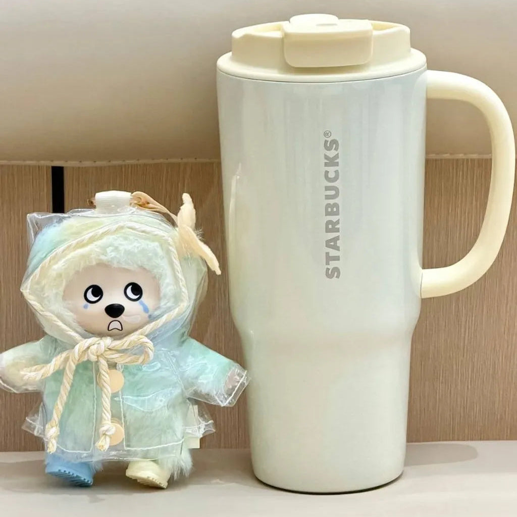 Starbucks China 2026 Mood Weather Station Series 700ml Stainless Steel Double Drinking Cup with Enamel Pendant
