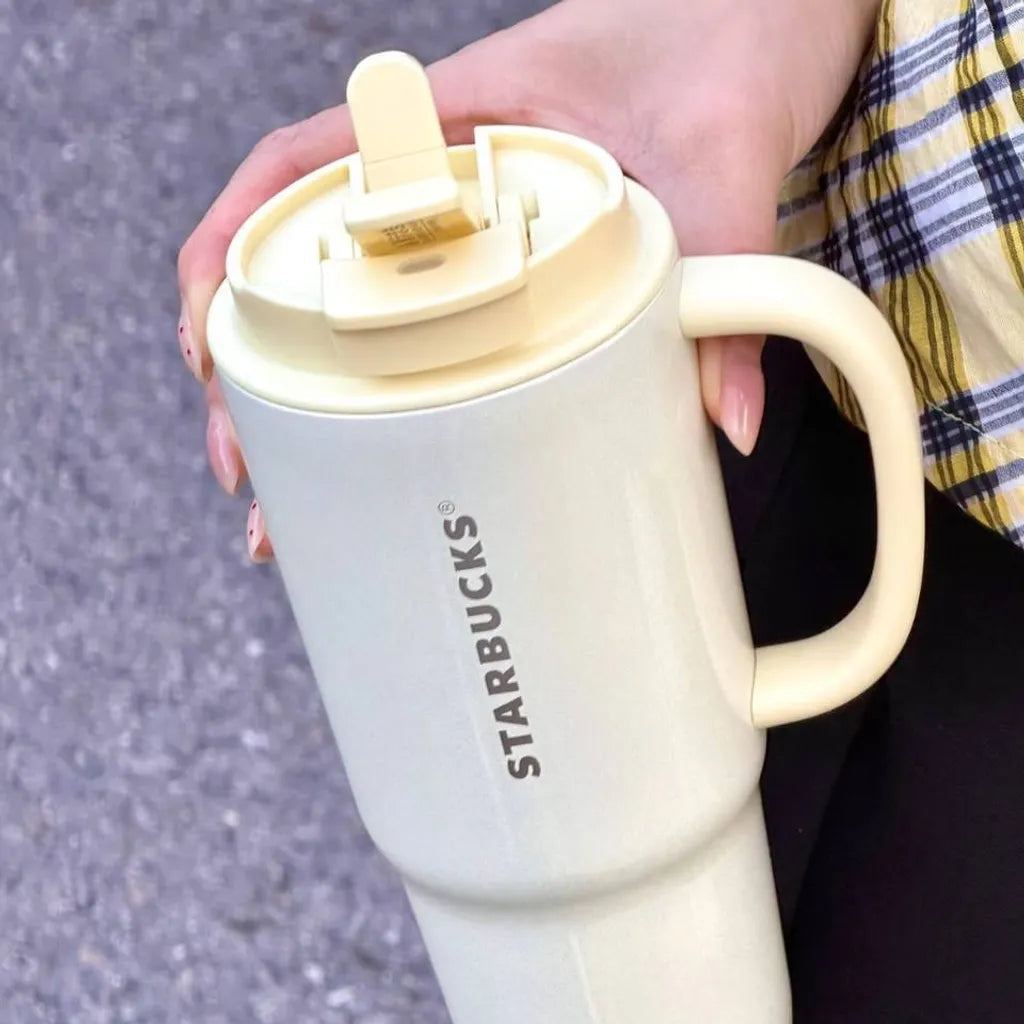 Starbucks China 2026 Mood Weather Station Series 700ml Stainless Steel Double Drinking Cup with Enamel Pendant