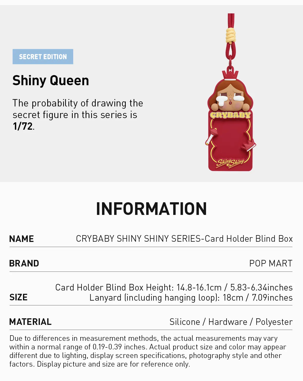 (Authentic) CRYBABY SHINY SHINY SERIES-Card Holder