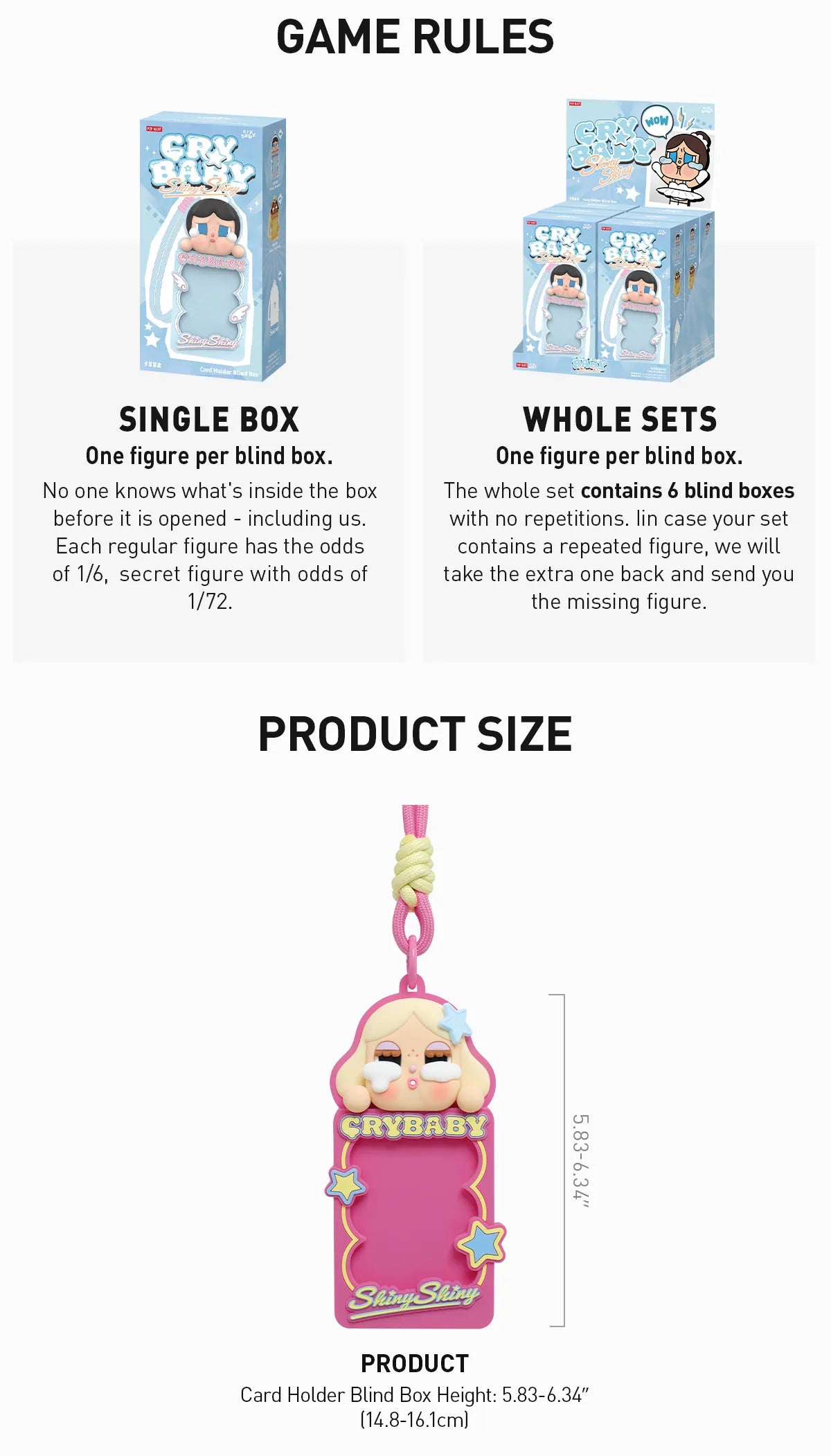 (Authentic) CRYBABY SHINY SHINY SERIES-Card Holder