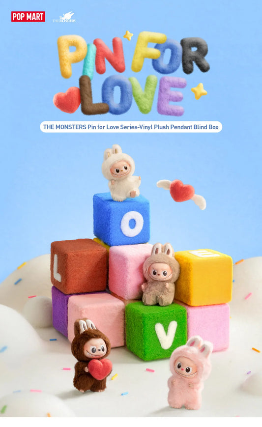 (Authentic) Pin for Love Series -Vinyl Plush Pendant Blind Box