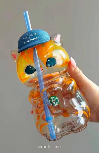[Pre-order] Starbucks x Mofusand Cat Glass Cup Singapore Exclusive