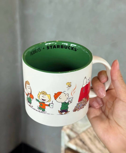 [Pre-order] Starbucks x Peanuts Snoopy White Mug Asia Version