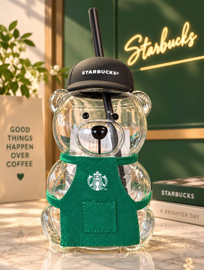 Starbucks Philippines Limited Bearista Bear Glass with Black Hat