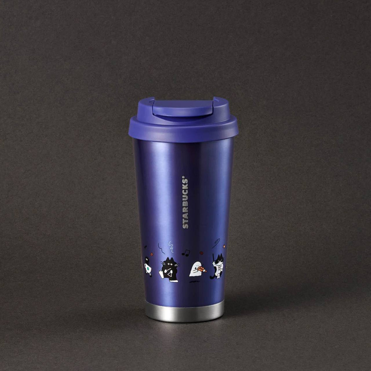 [Pre-order] Starbucks Spooky Meowchestra Purple Tumbler