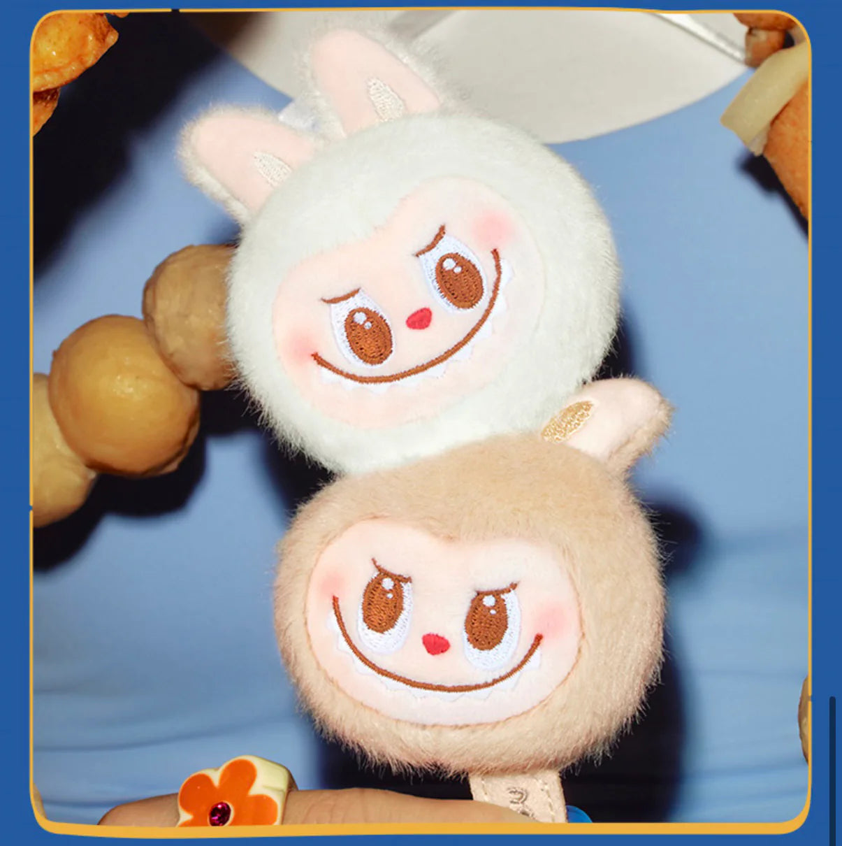 (Authentic) Labubu Series Seafood Meatballs String Plush Pendant