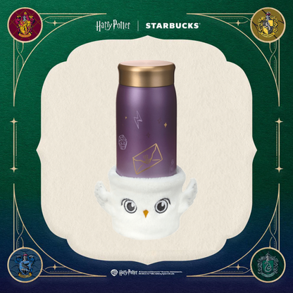 Starbucks Harry Potter Purple Tumbler with Owl Sleeve