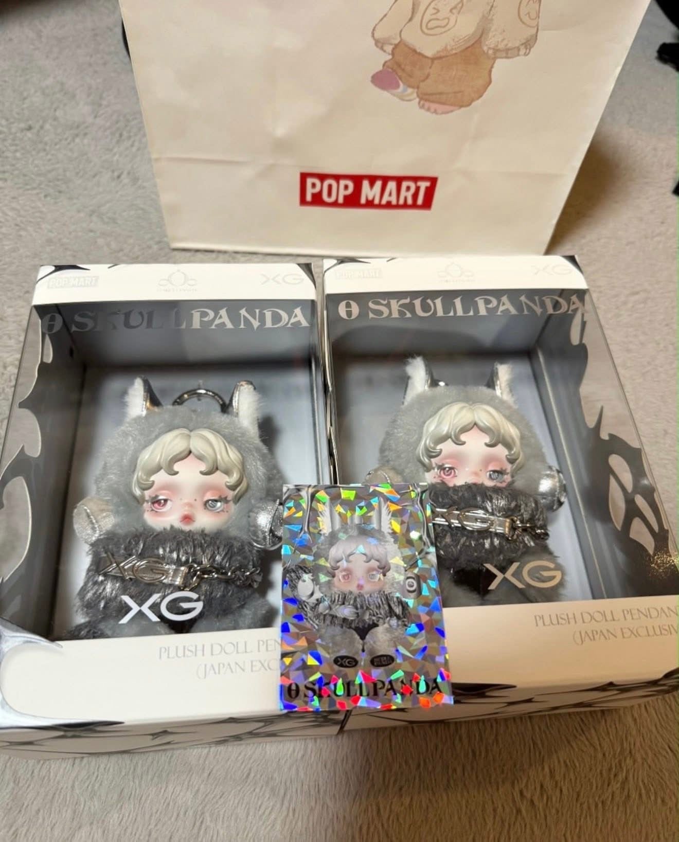 (PRE-ORDER) SKULLPANDA x XGALX Plush Doll Pendant - JAPAN EXCLUSIVE