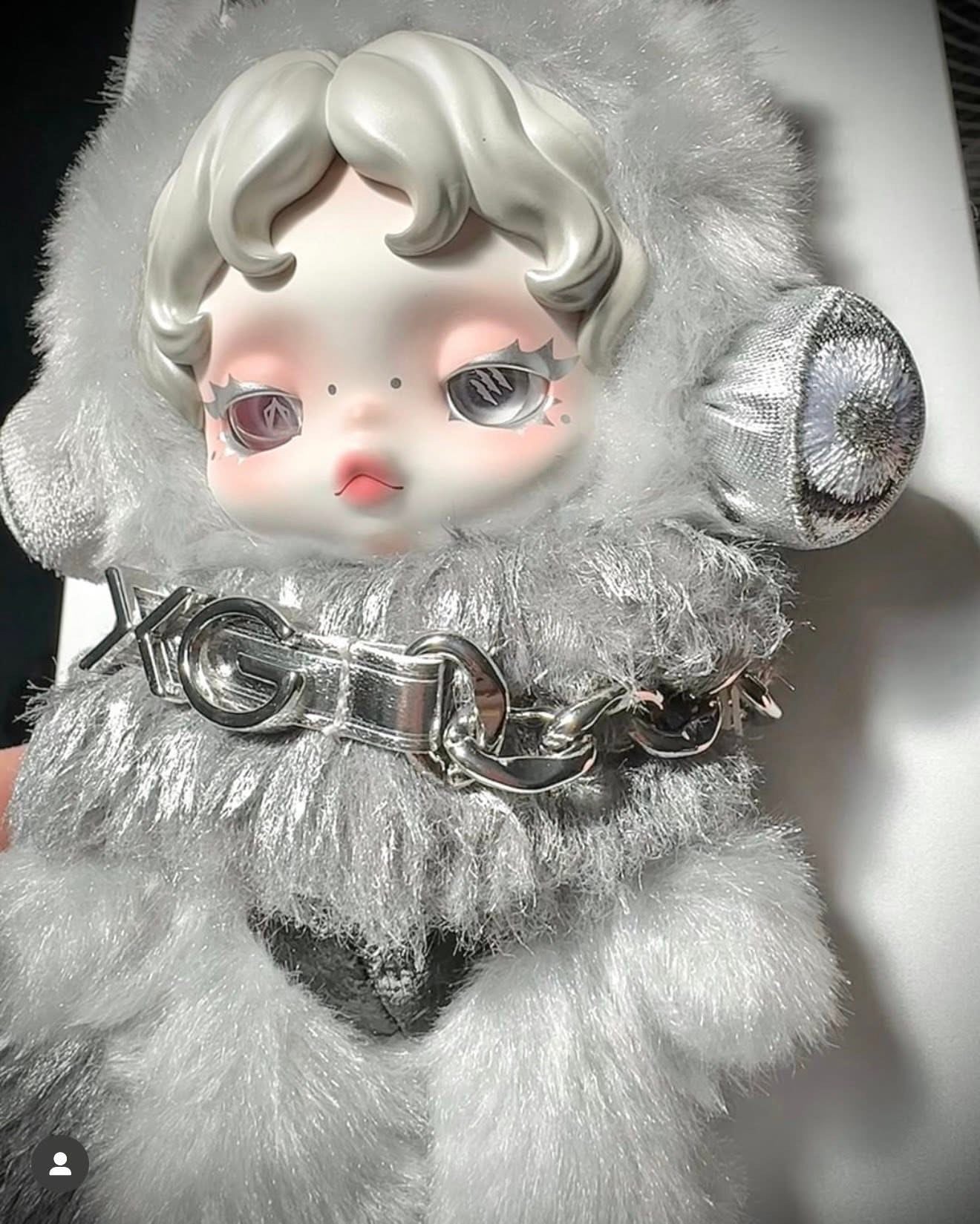 (PRE-ORDER) SKULLPANDA x XGALX Plush Doll Pendant - JAPAN EXCLUSIVE