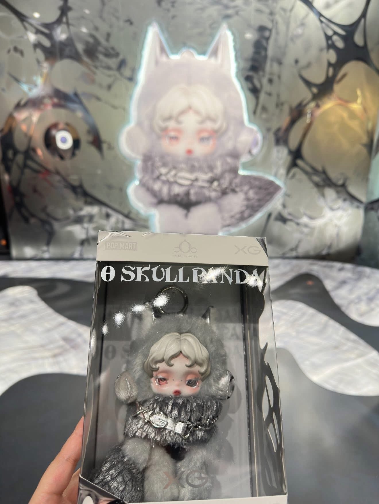 (PRE-ORDER) SKULLPANDA x XGALX Plush Doll Pendant - JAPAN EXCLUSIVE