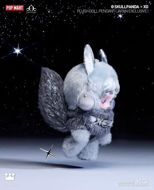 (PRE-ORDER) SKULLPANDA x XGALX Plush Doll Pendant - JAPAN EXCLUSIVE