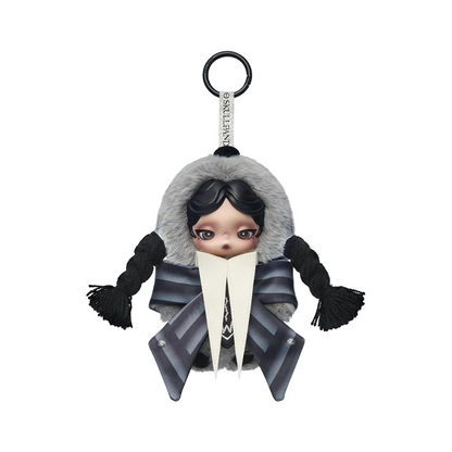 POPMART SKULLPANDA × Wednesday Plush (Nevermore Academy Uniform Version)