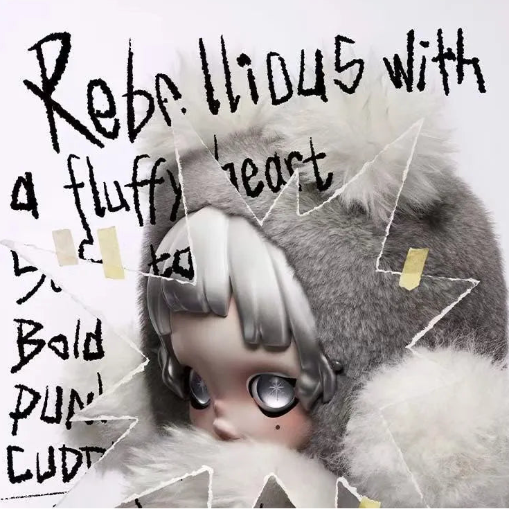 POP MART SKULLPANDA Punk Panda Plush Doll