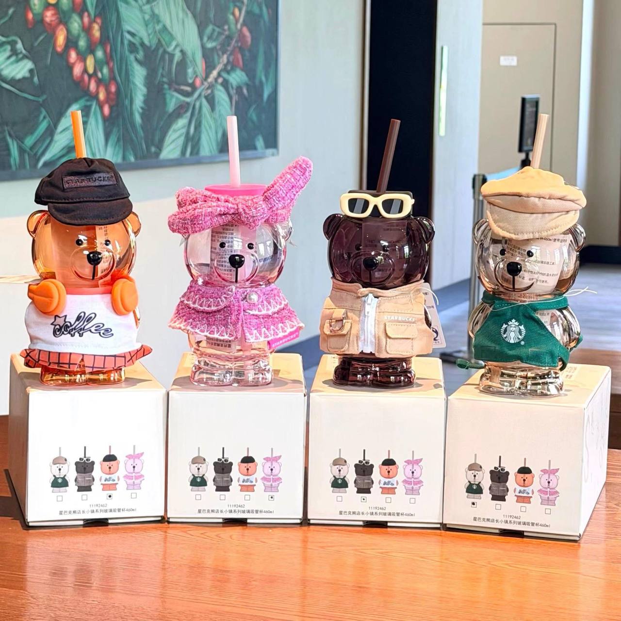 HOT Starbucks Shanghai 2026 New Character Series Bearista Glass -read details