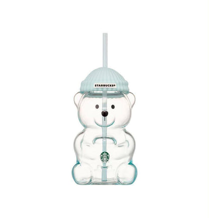 Starbucks Korea Your Summer Bearista Baby Blue Glass Cup